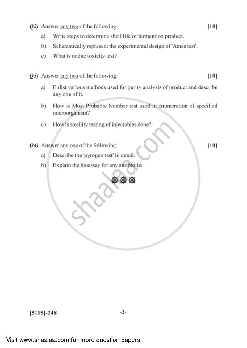 Quality Assurance in Industrial Products 2016-2017 Semester 4 (FYBSc) - University of Pune question paper with PDF download