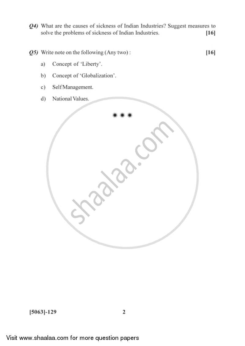 Restructuring 2016-2017 Semester 1 (FYBSc) - University of Pune question paper with PDF download