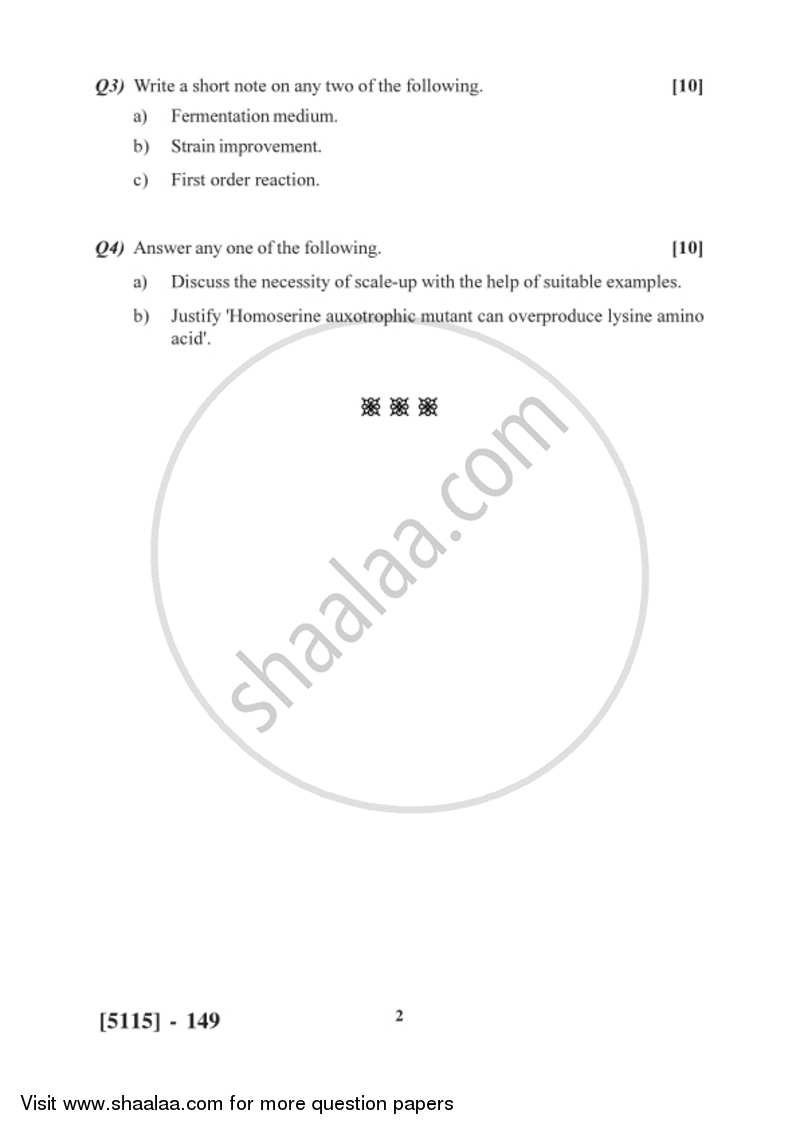 Screening and Process Optimization 2016-2017 Semester 3 (FYBSc) - University of Pune question paper with PDF download