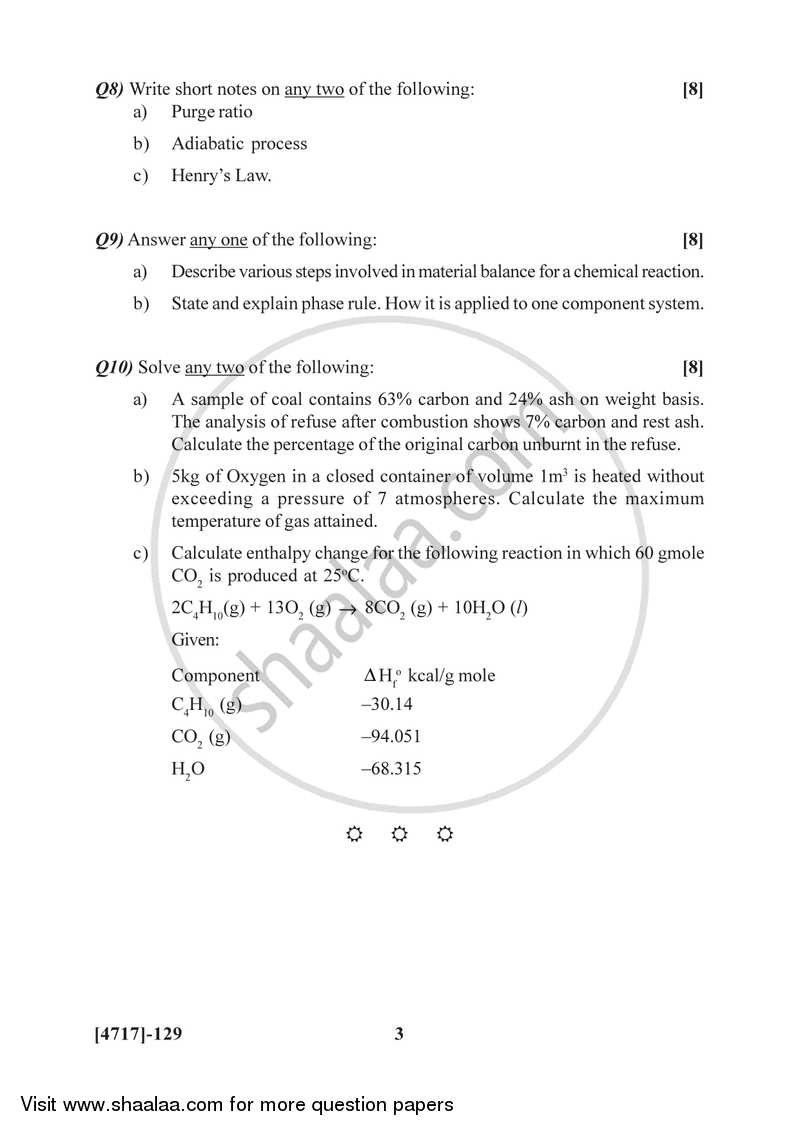 Surface Chemistry and Catalysis 2014-2015 Semester 2 (FYBSc) - University of Pune question paper with PDF download
